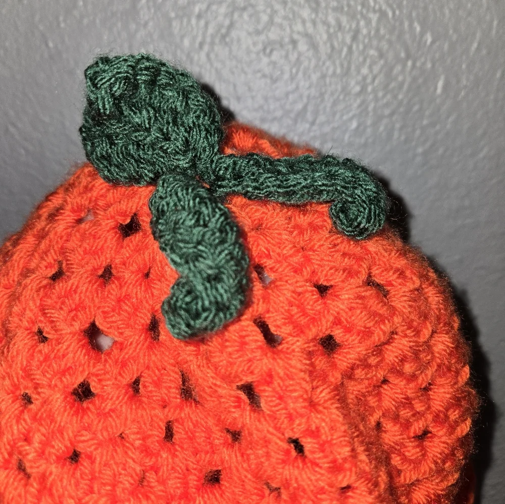 🍊Orange Fruit Crochet Bucket Hat For Toddler Girl Ages 3-5